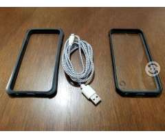 Iphone 6 o 6s Accessories Bumper, case y cable usb