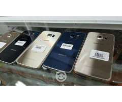 Samsung Galaxy S6 Azul y Dorado Estetica de 10