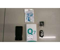 Lg Q7 en caja con accesorios