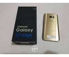 Samsung galaxy s7 edge caja dorado libre